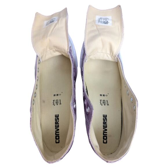 Converse 2017 CTAS Lux Mid Hidden Wedge Metallic Fuschia Pink Sneaker Womens 9.5 - Picture 9 of 11